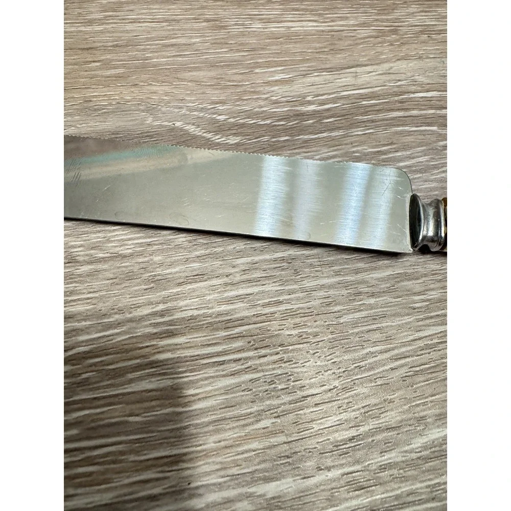 Vintage Sheffield Porcelain Handle Cake Knife brides Knife